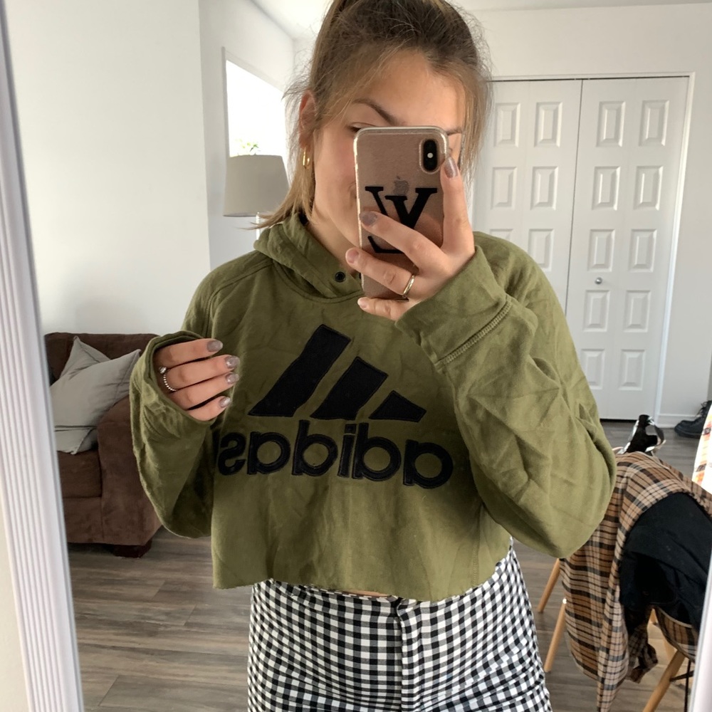 Adidas hoodie crop